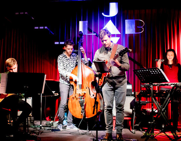 Jordan Tarento Sextet at The Jazzlab, Melbourne, 2021 (Photo by Kevin Peterson)
